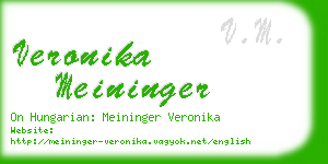 veronika meininger business card